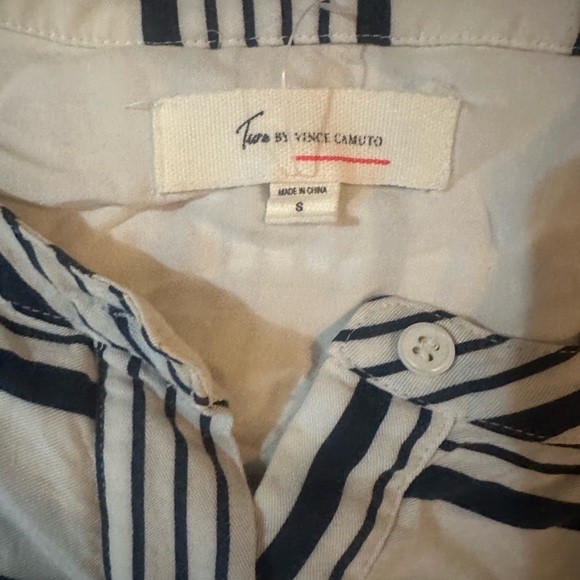 Vince Camuto striped tunic beach coverup - Picture 4 of 7